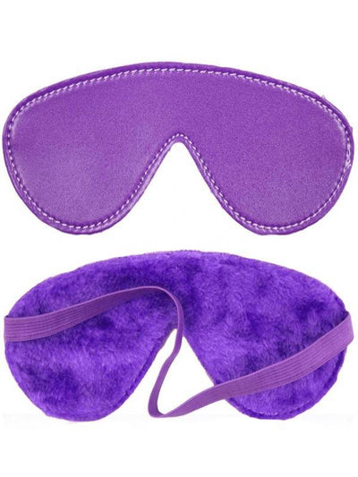 berlin baby fur lined blindfold purple 